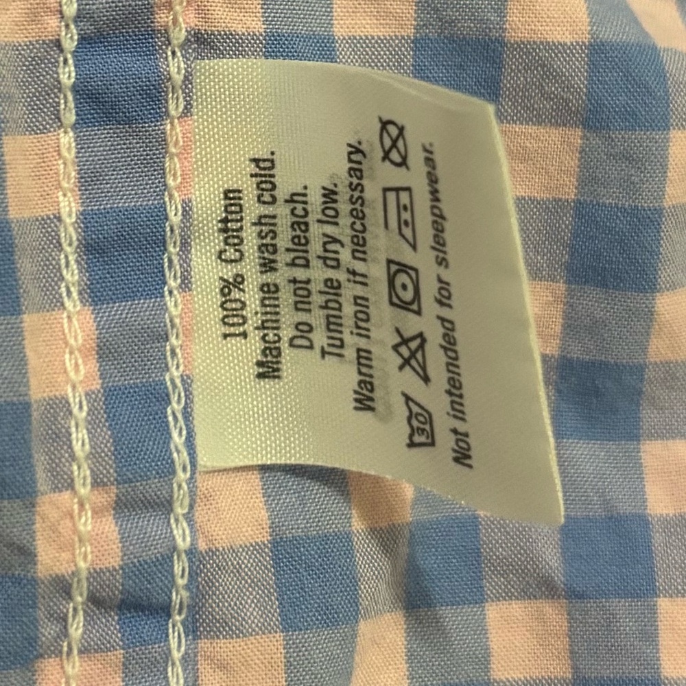 Janie and Jack Blue Gingham Poplin Shirt Size 3T - Picture 4 of 5